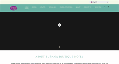 Desktop Screenshot of euranaboutiquehotel.com